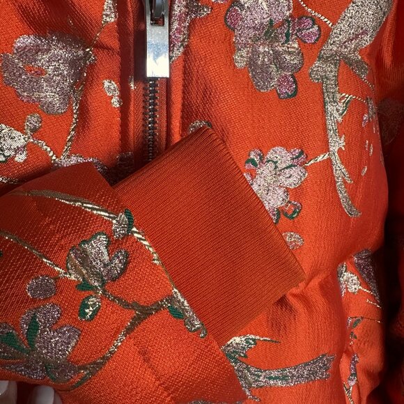 Azalea Wang Brocade Print Crop Puffer Jacket with Removable Hood - Picture 7 of 7